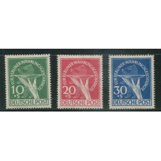 ALEMANIA OCCIDENTAL BERLIN 1949 Yv. 54/6 SERIE COMPLETA NUEVA CON GOMA MUY RARA 165 EUROS